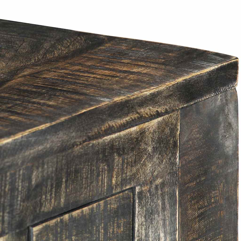 247913 vidaXL Desk Black 110x50x75 cm Solid Mango Wood