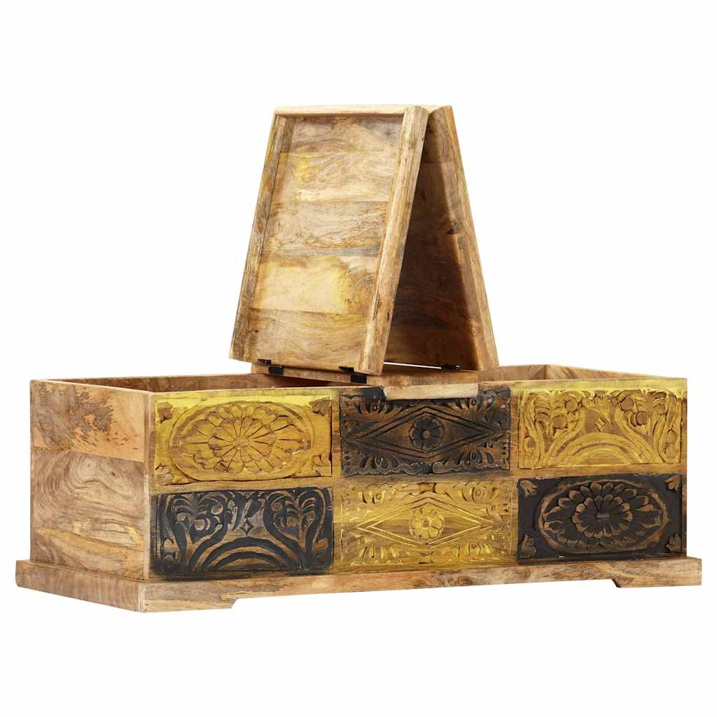 247881 vidaXL Coffee Table 100x50x35 cm Solid Mango Wood