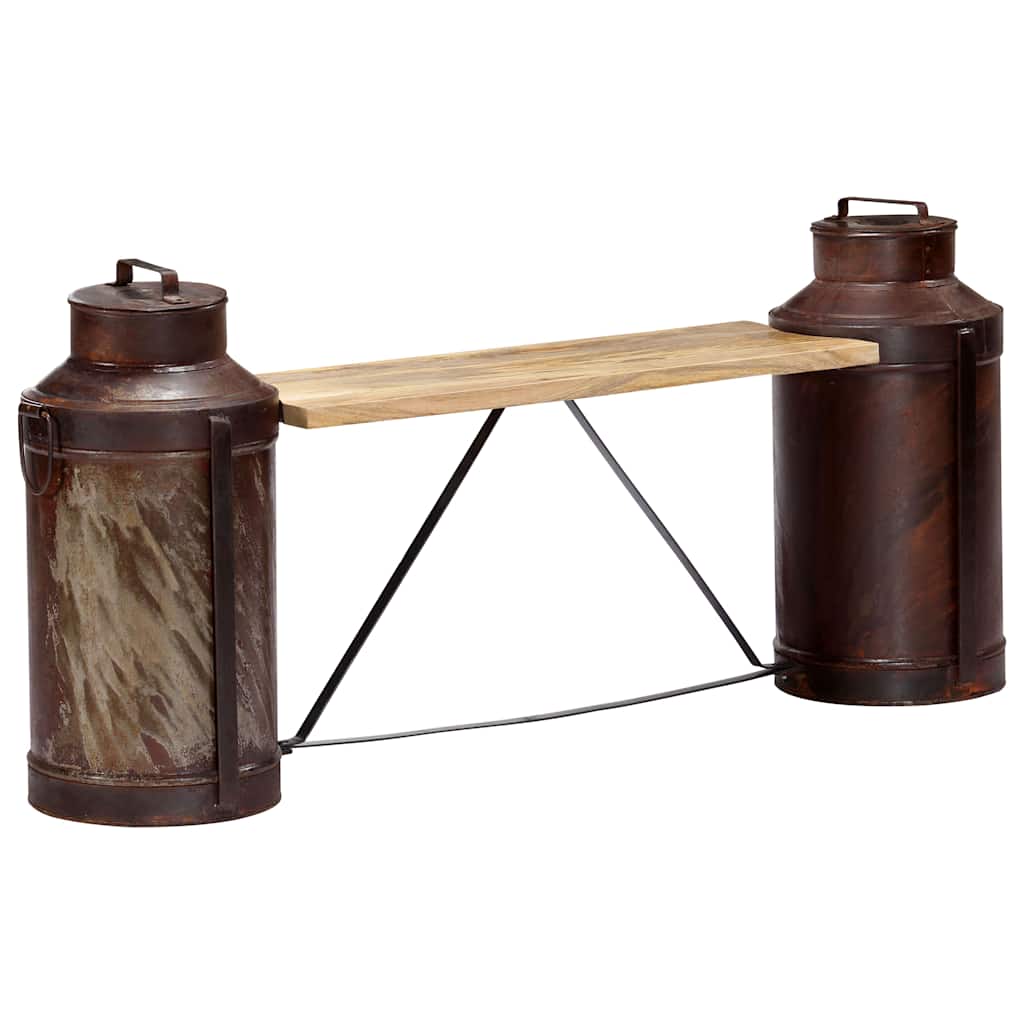 Milk Bottle Bench 150x33x64 cm Solid Mango Wood