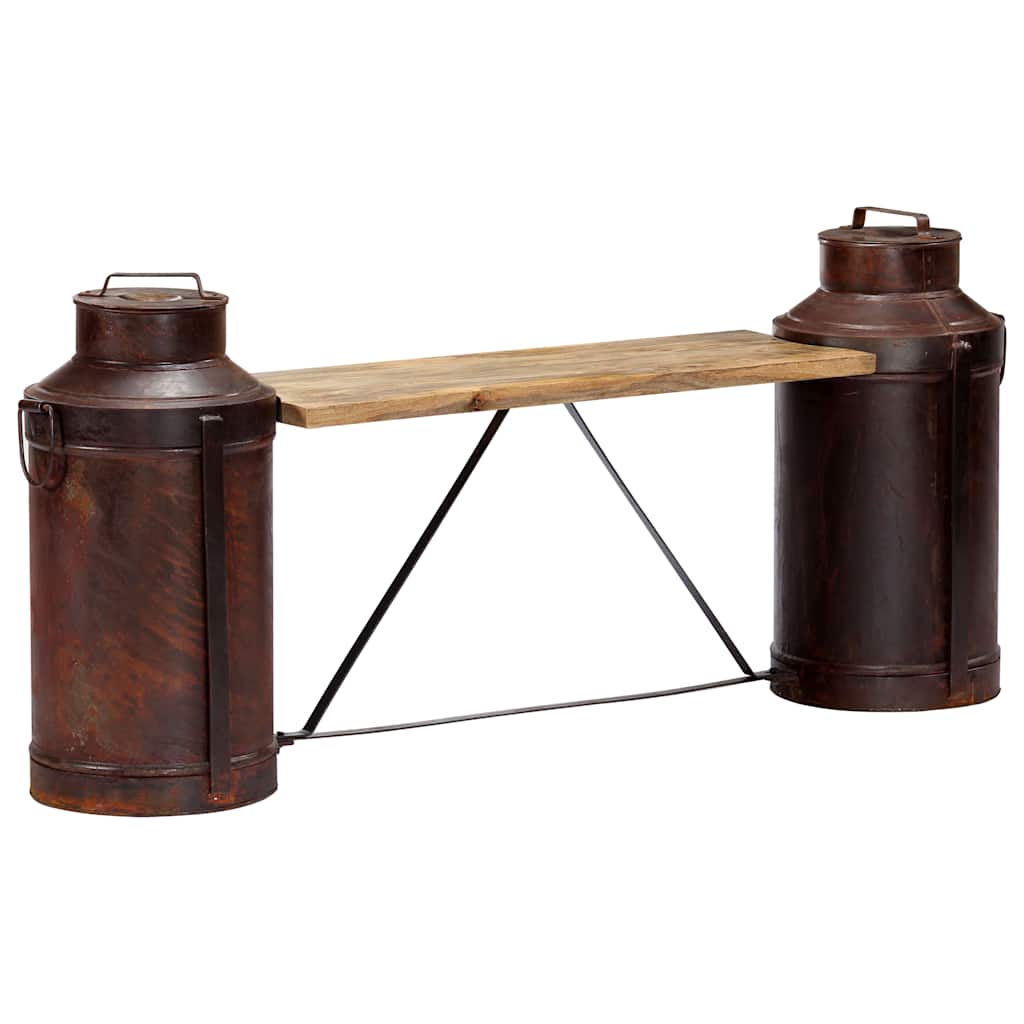 Milk Bottle Bench 150x33x64 cm Solid Mango Wood
