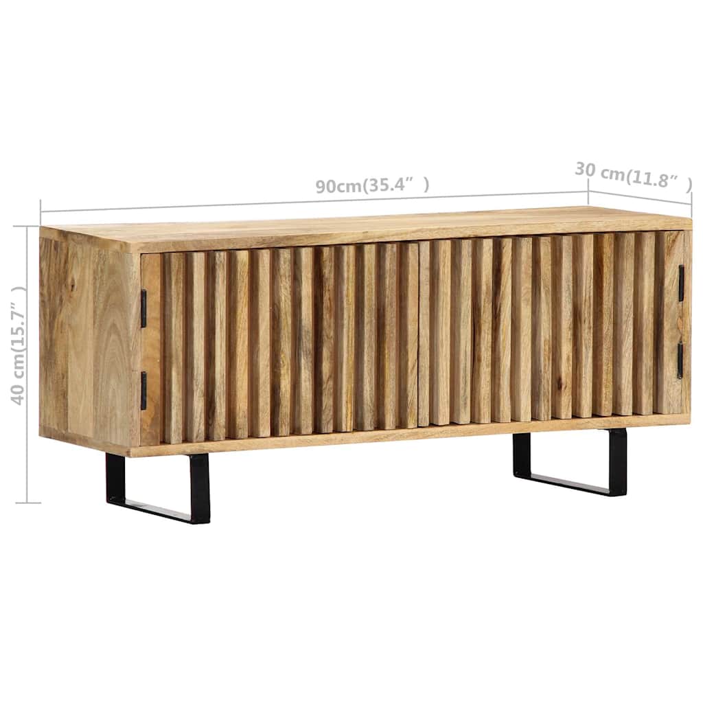 247896 vidaXL TV Cabinet 90x30x40 cm Solid Mango Wood