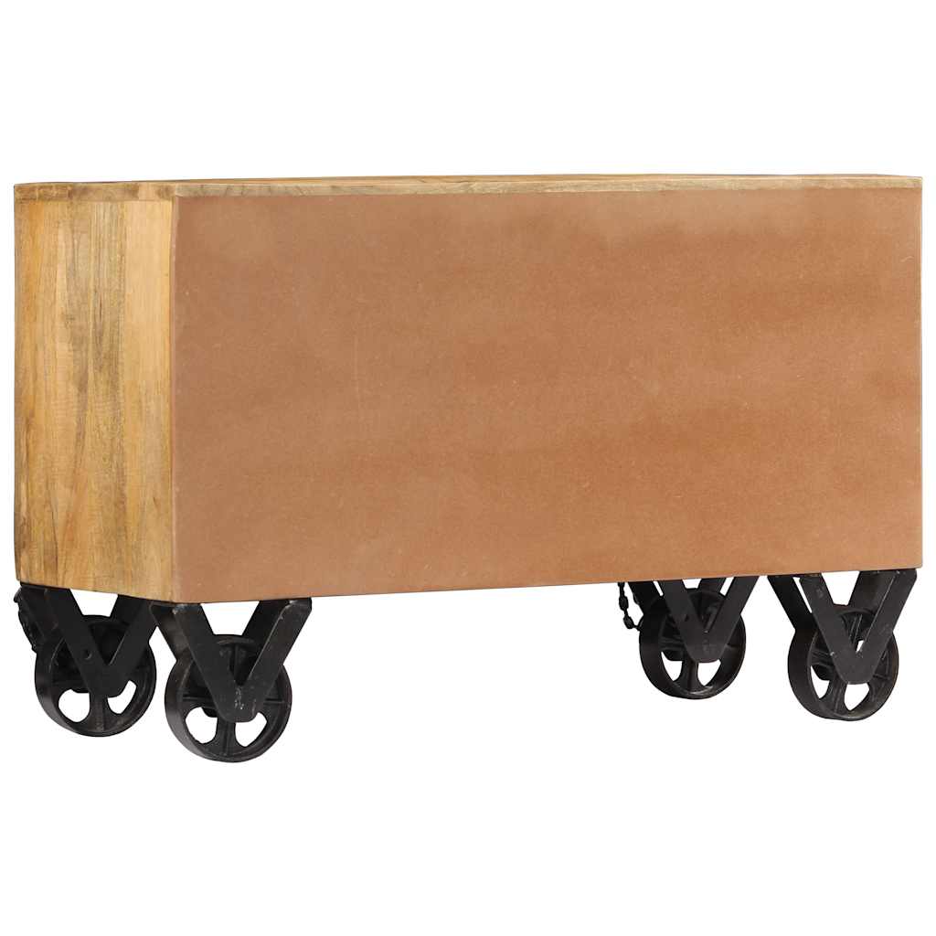 247658 vidaXL Shoe Cabinet 86x35x55 cm Solid Mango Wood