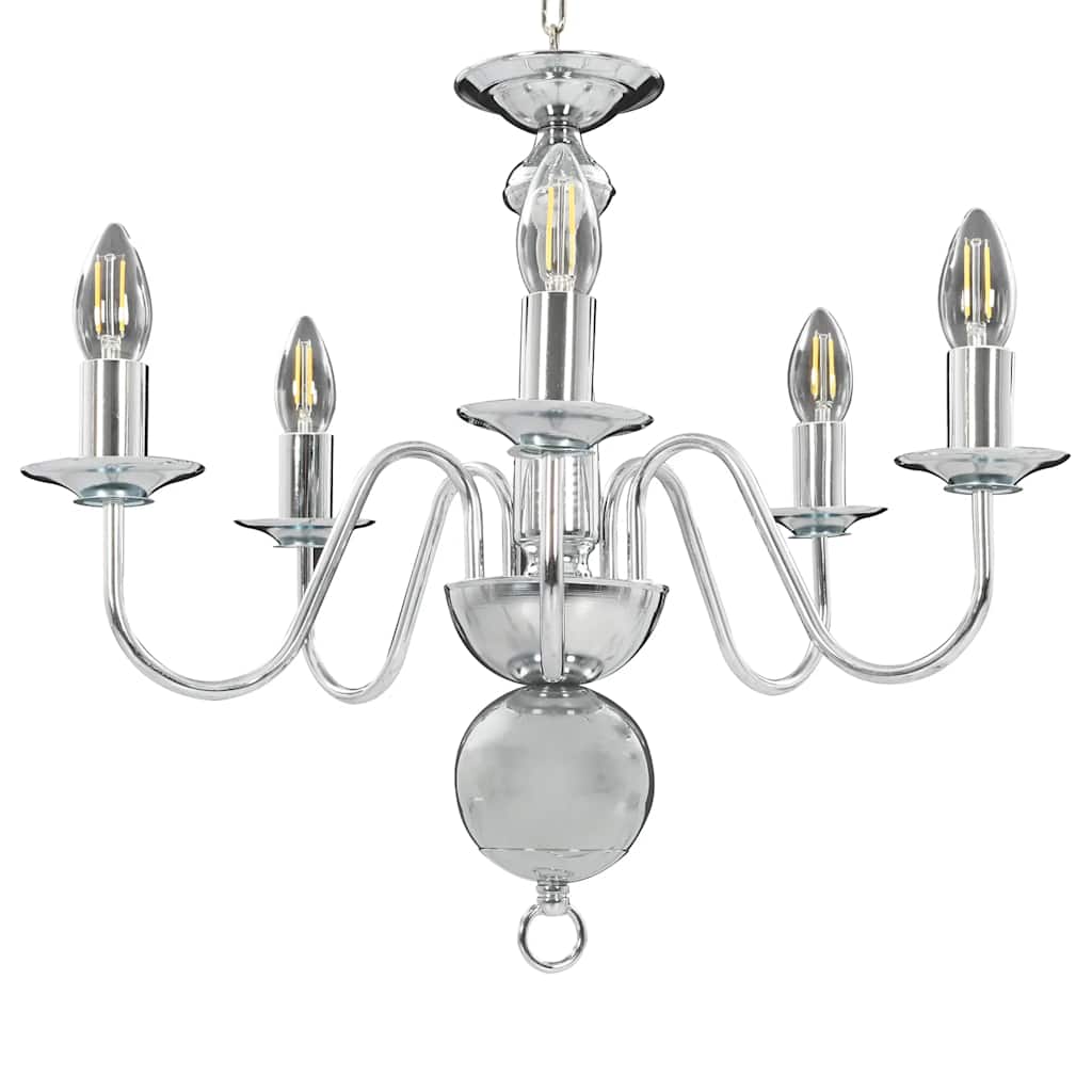 Chandelier | Silver | Metal | Medium | Chandelier | Round
