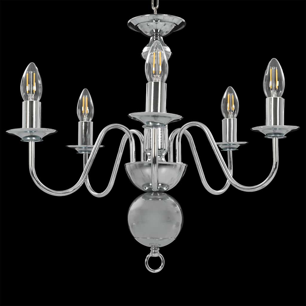Chandelier | Silver | Metal | Medium | Chandelier | Round