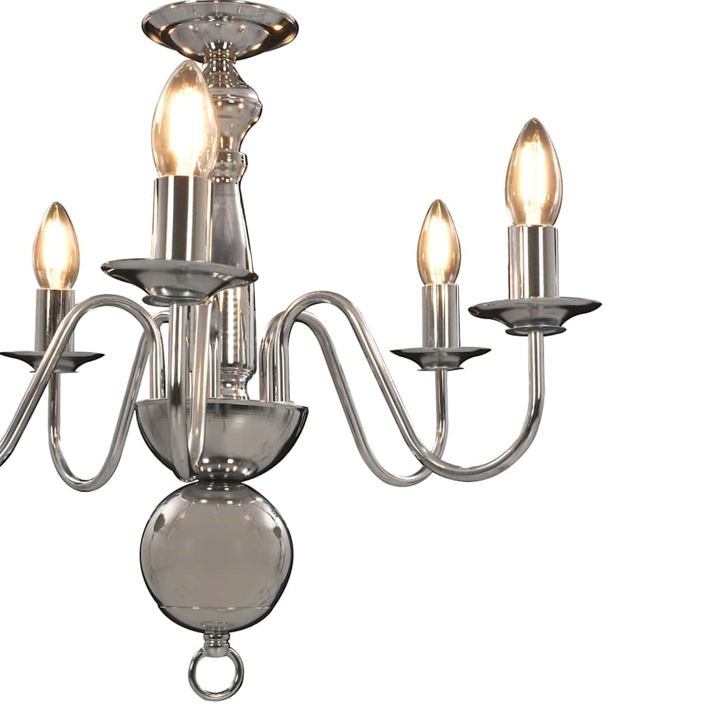 Chandelier | Silver | Metal | Medium | Chandelier | Round