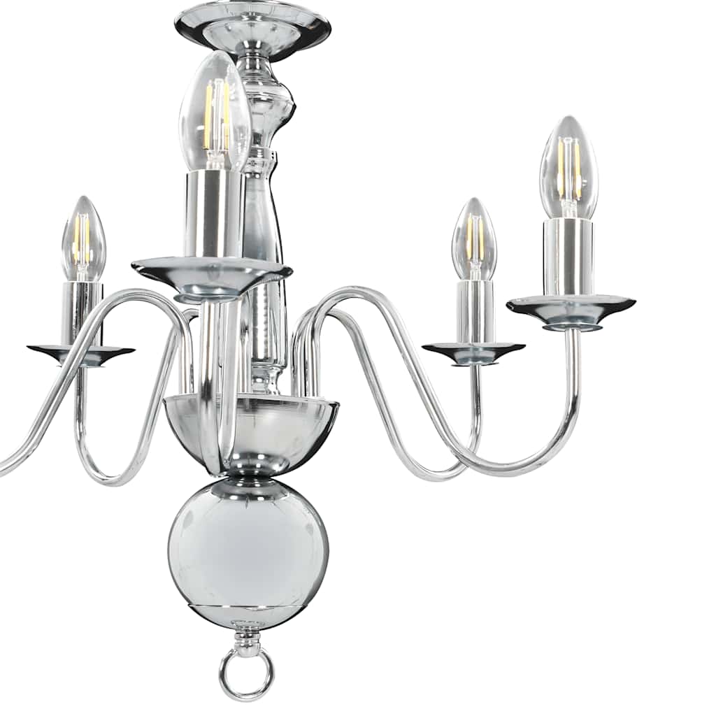Chandelier | Silver | Metal | Medium | Chandelier | Round