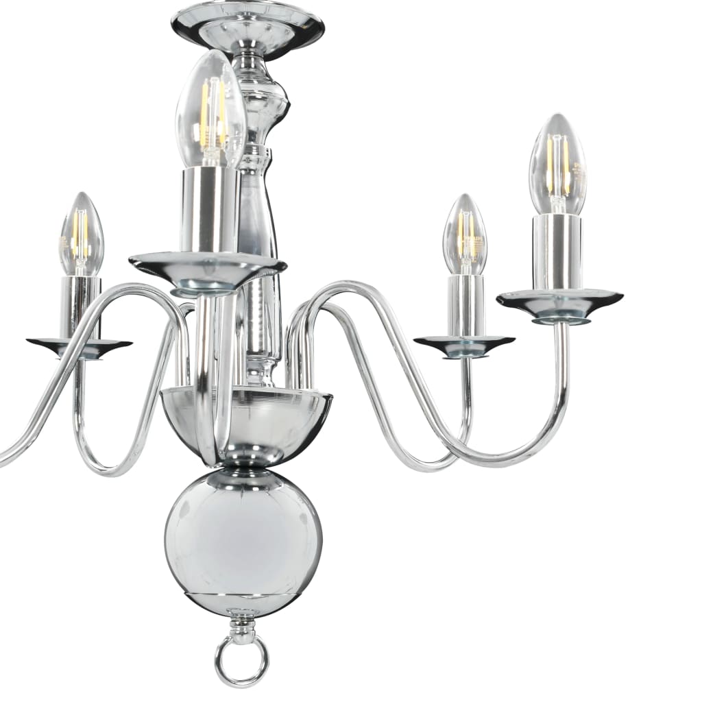 Chandelier | Silver | Metal | Medium | Chandelier | Round