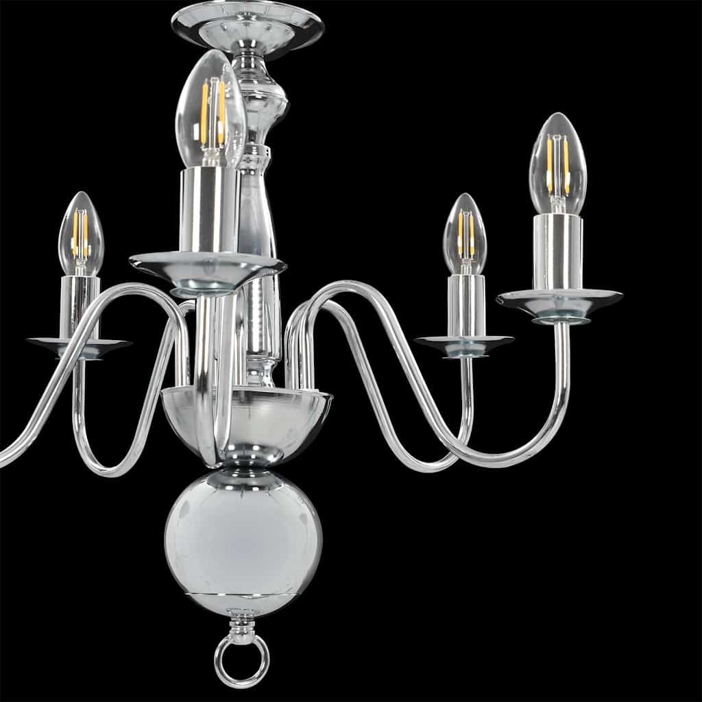 Chandelier | Silver | Metal | Medium | Chandelier | Round