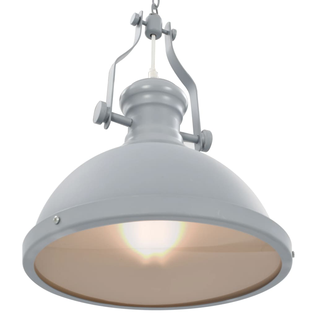 Ceiling Lamp Grey Round E27