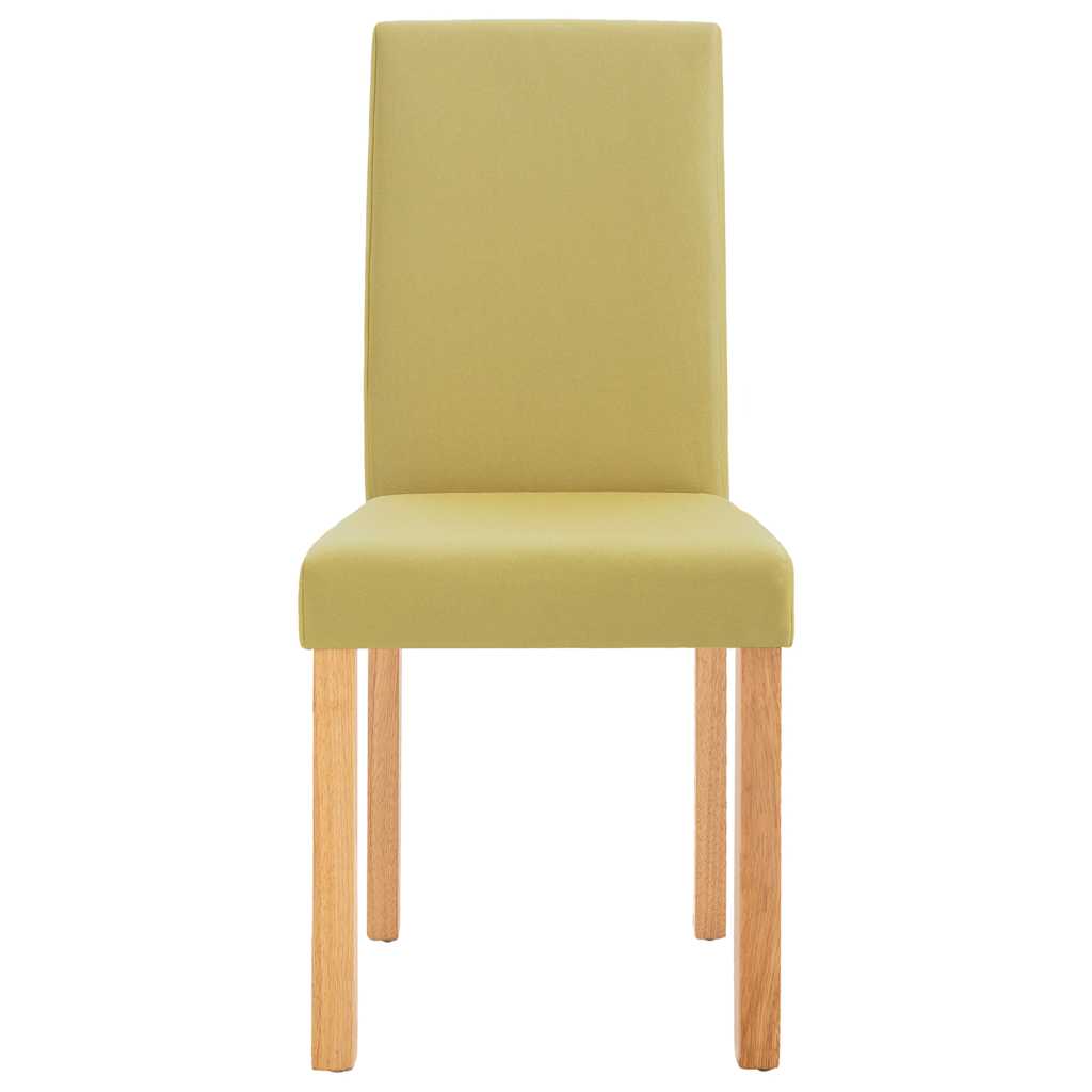 Dining Chairs 4 pcs Green Fabric
