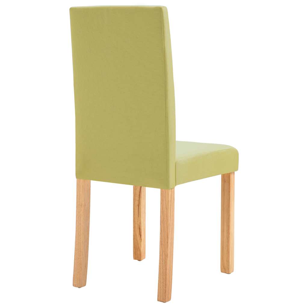 Dining Chairs 4 pcs Green Fabric
