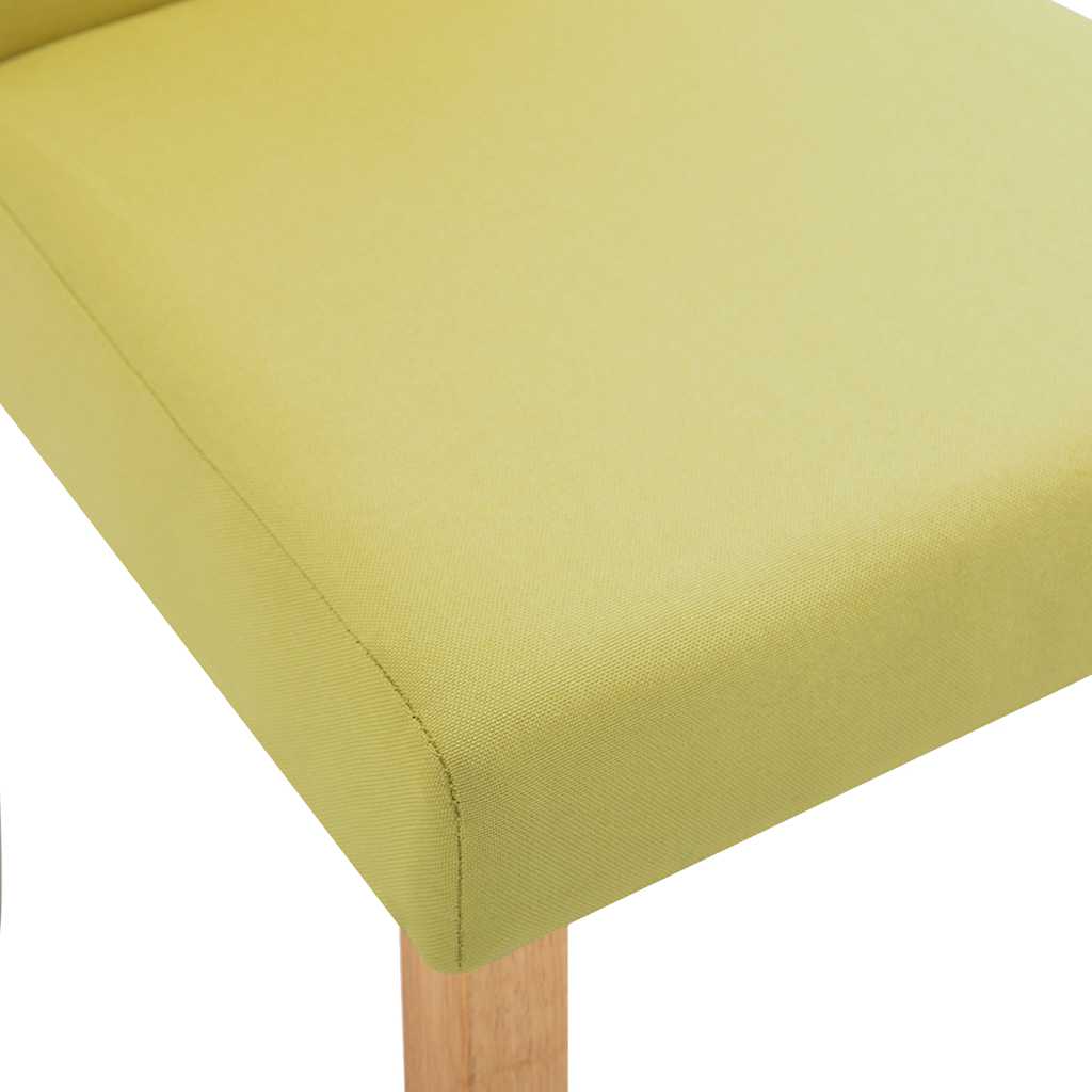 Dining Chairs 4 pcs Green Fabric