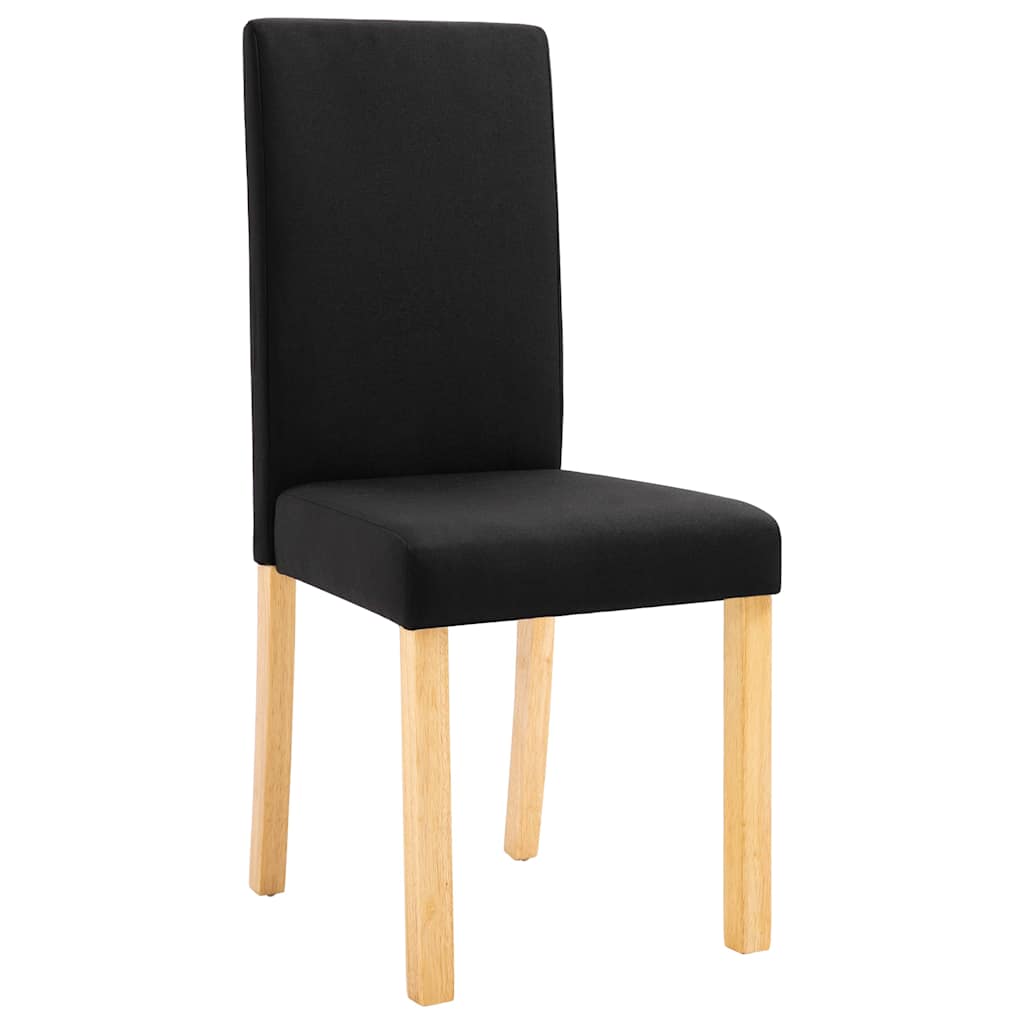 Dining Chairs 2 pcs Black Fabric