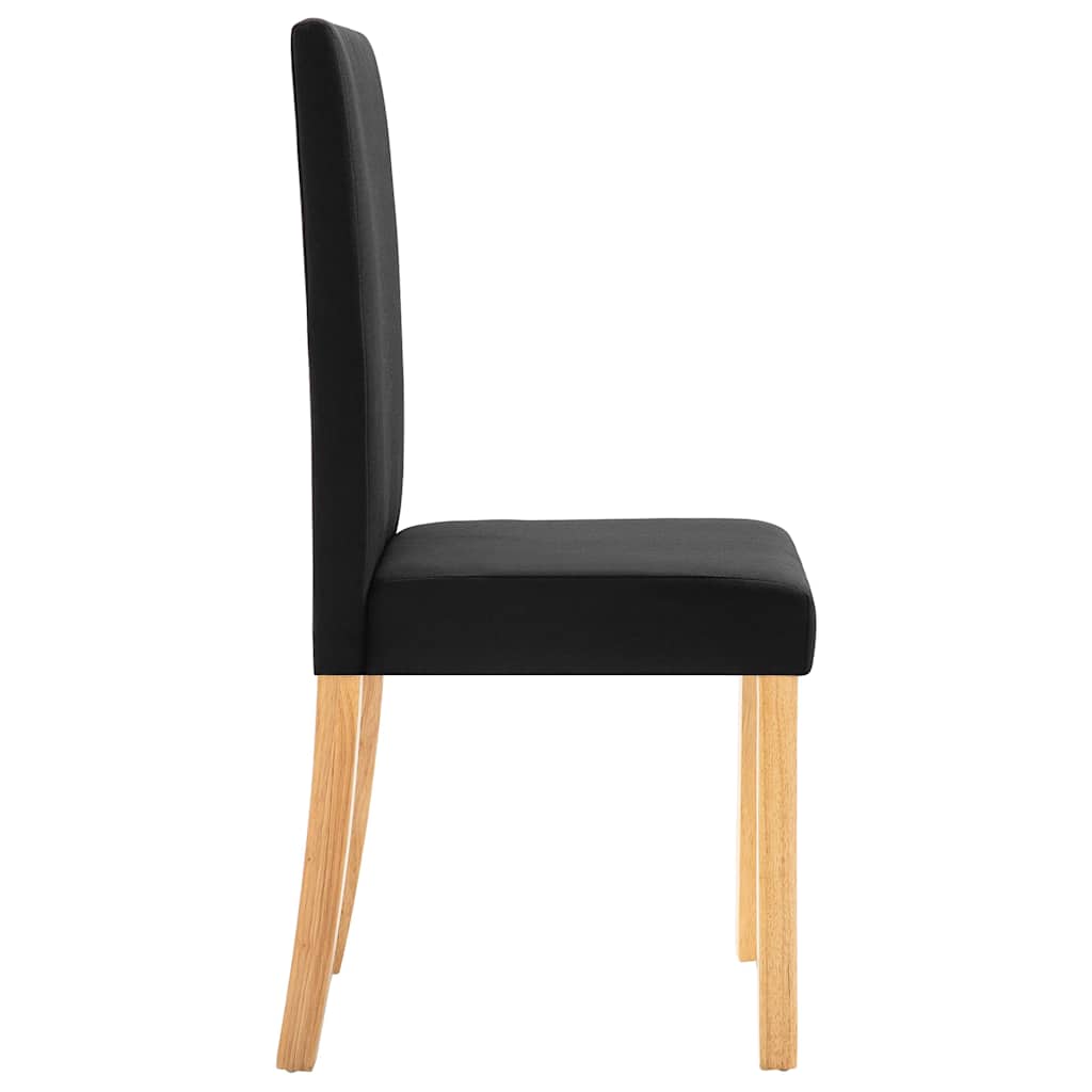 Dining Chairs 2 pcs Black Fabric