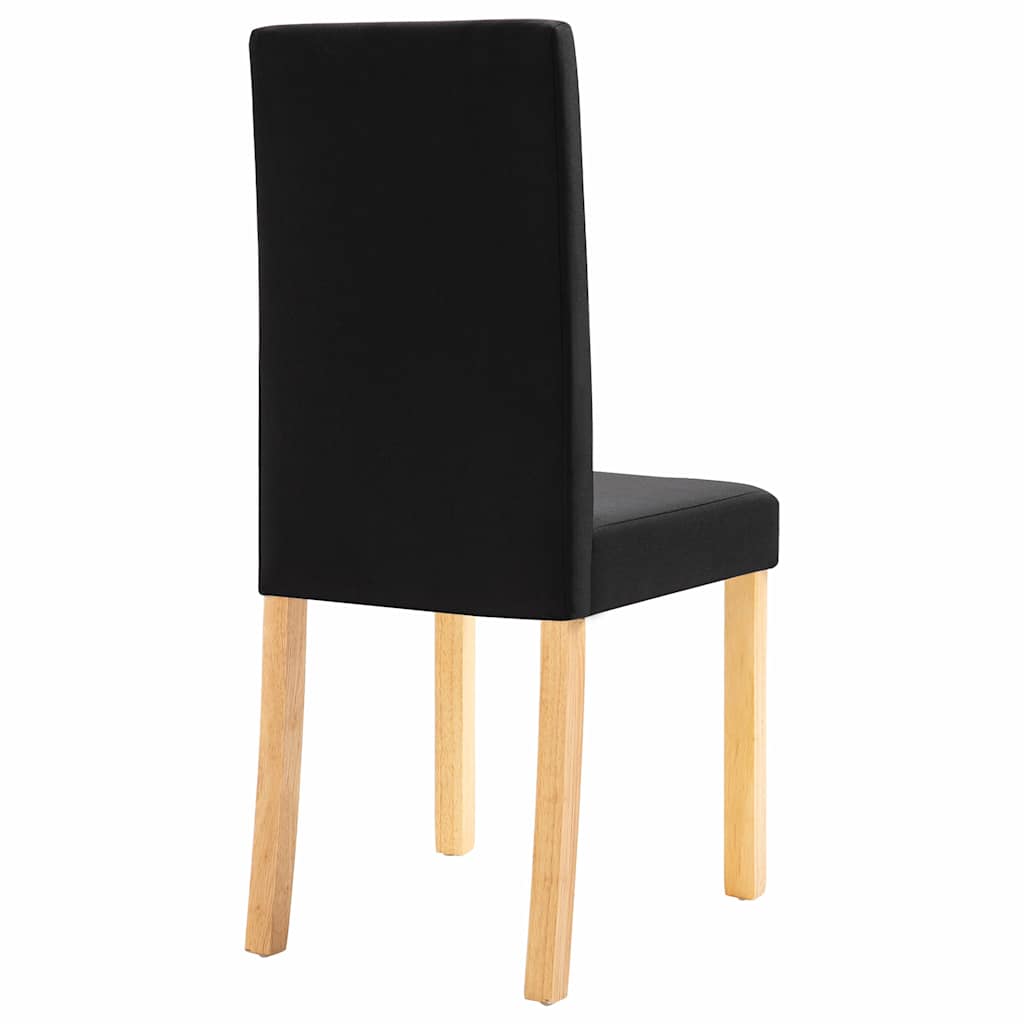 Dining Chairs 2 pcs Black Fabric