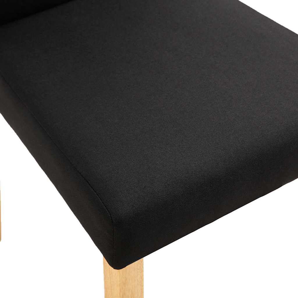 Dining Chairs 2 pcs Black Fabric