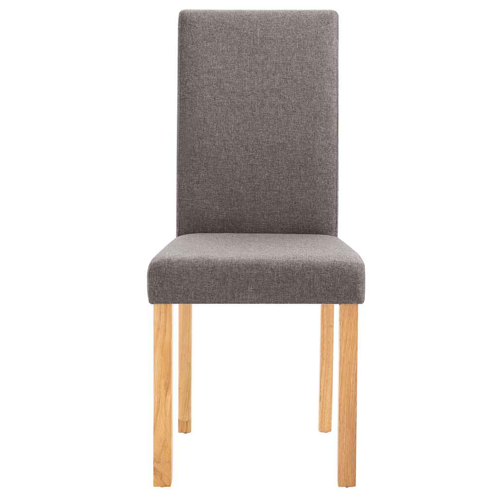 Dining Chairs 4 pcs Taupe Fabric
