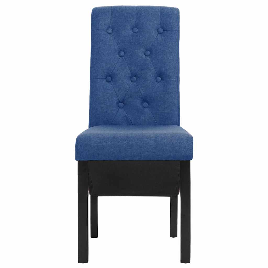 Dining Chairs 2 pcs Blue Fabric