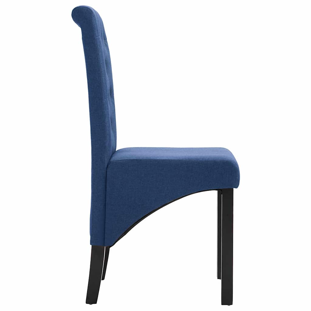 Dining Chairs 2 pcs Blue Fabric