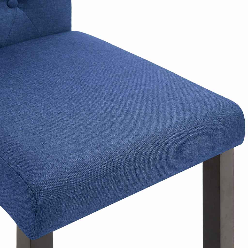Dining Chairs 2 pcs Blue Fabric