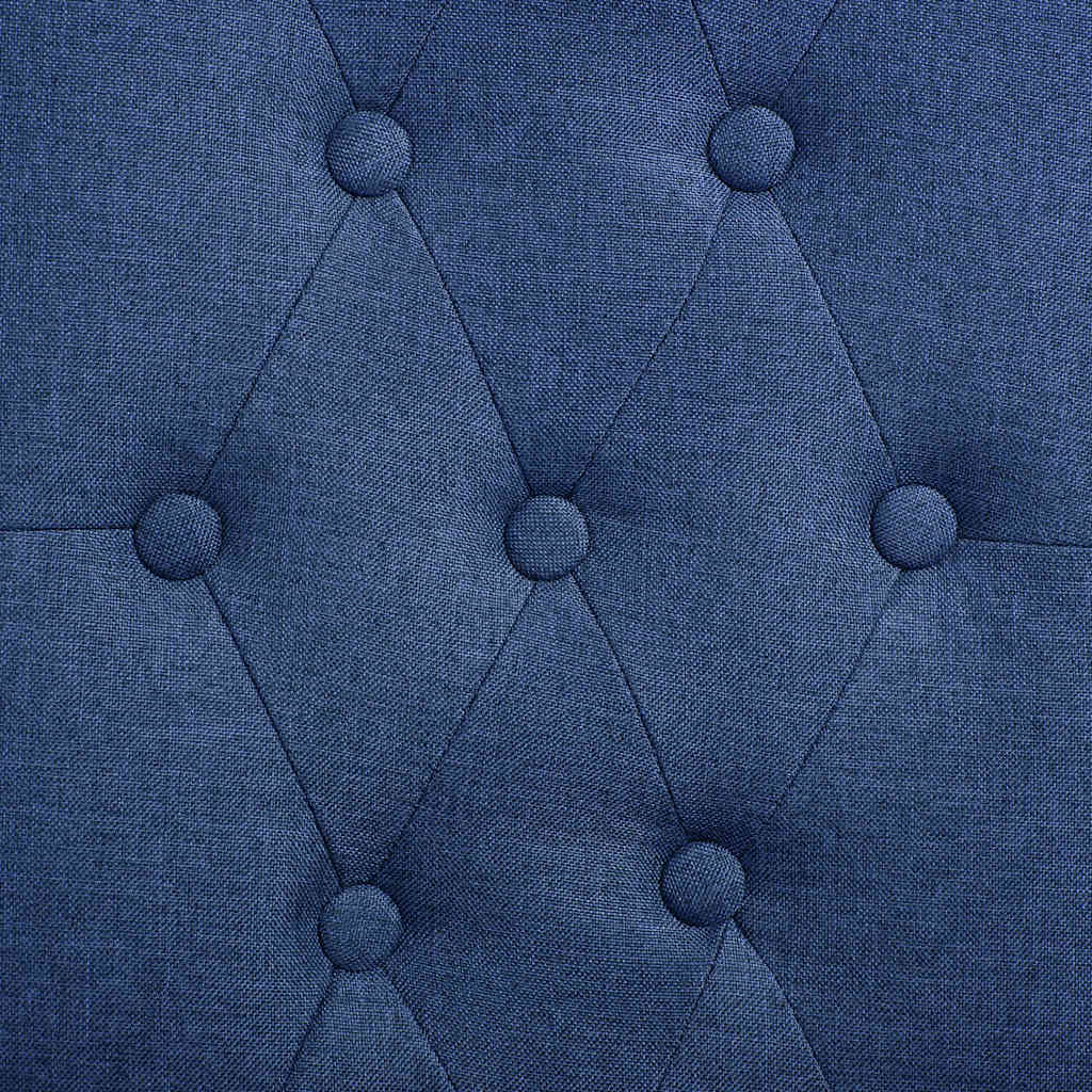 Dining Chairs 2 pcs Blue Fabric