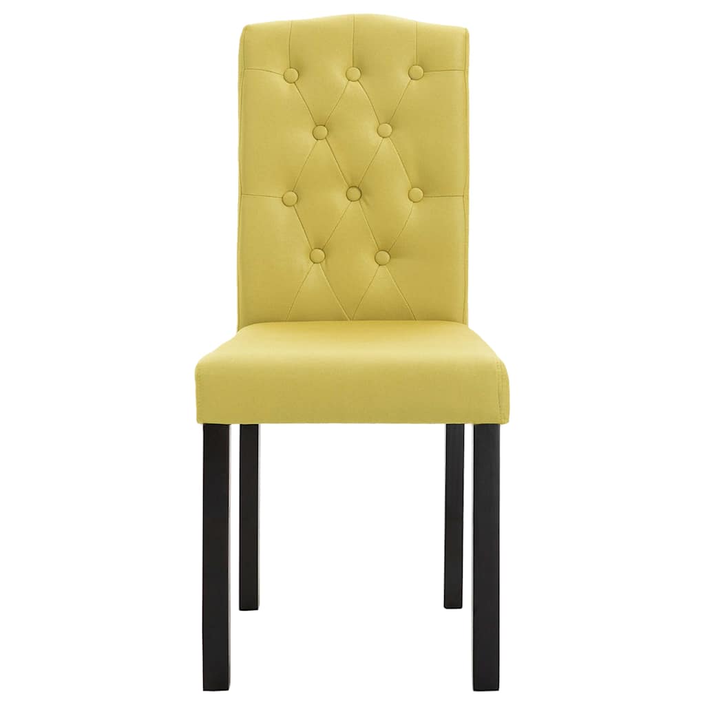 Dining Chairs 2 pcs Green Fabric