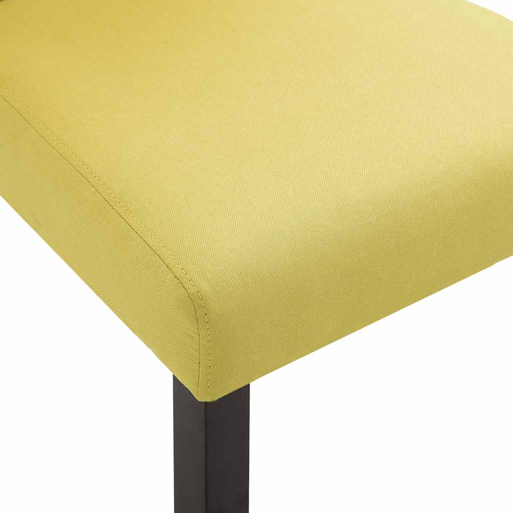 Dining Chairs 2 pcs Green Fabric