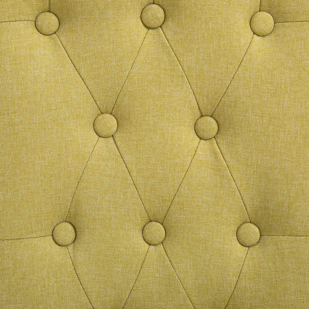 Dining Chairs 2 pcs Green Fabric