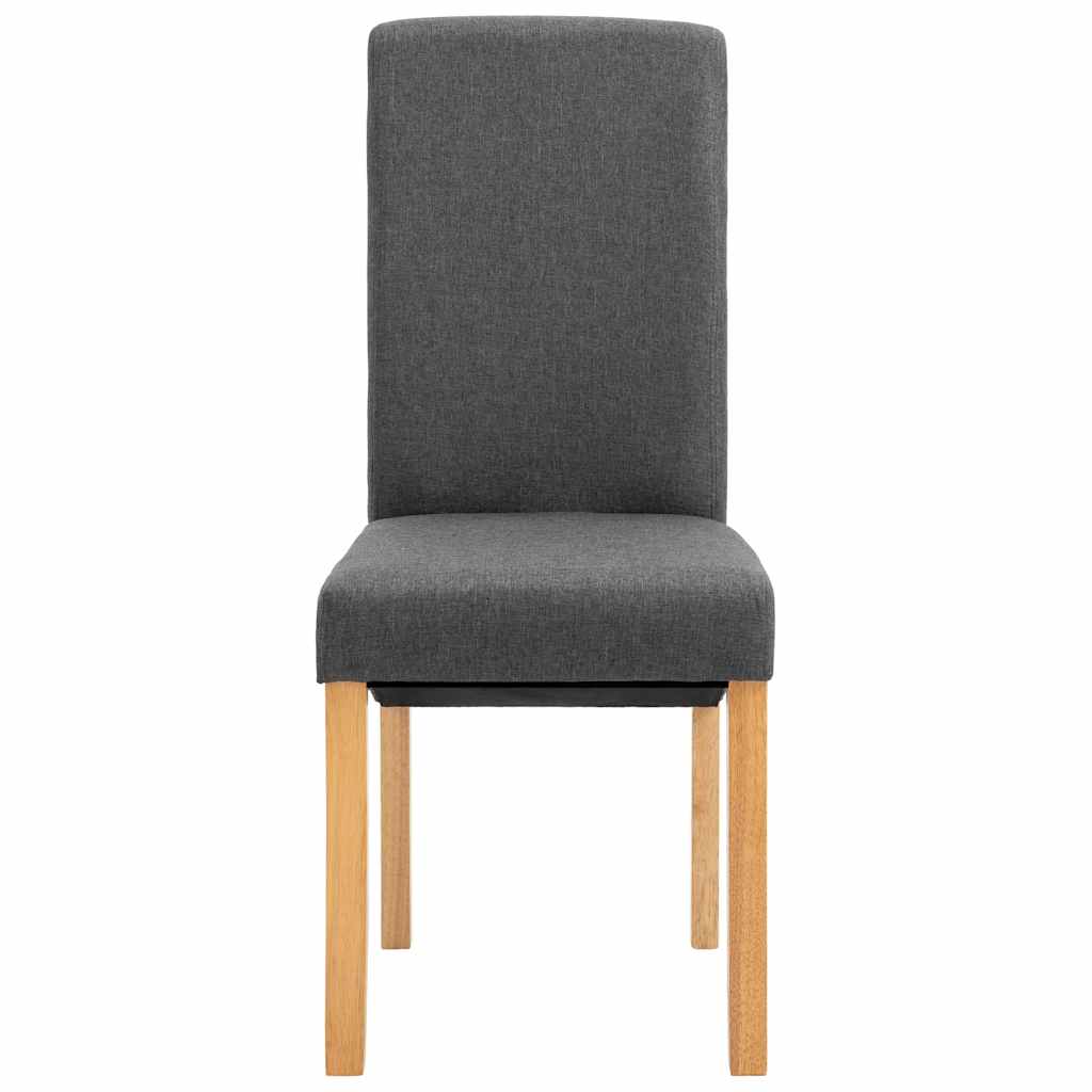 Dining Chairs 2 pcs Gray Fabric