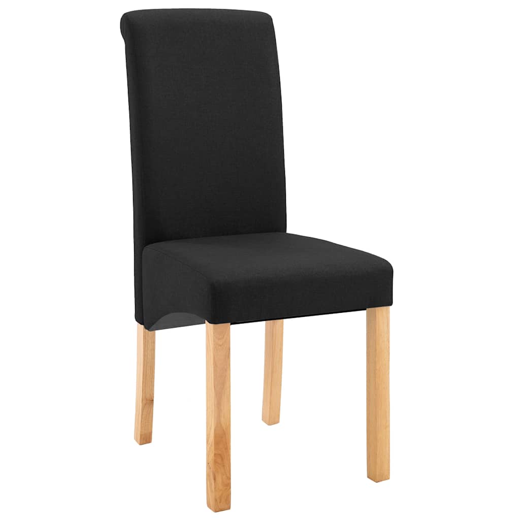 Dining Chairs 2 pcs Black Fabric