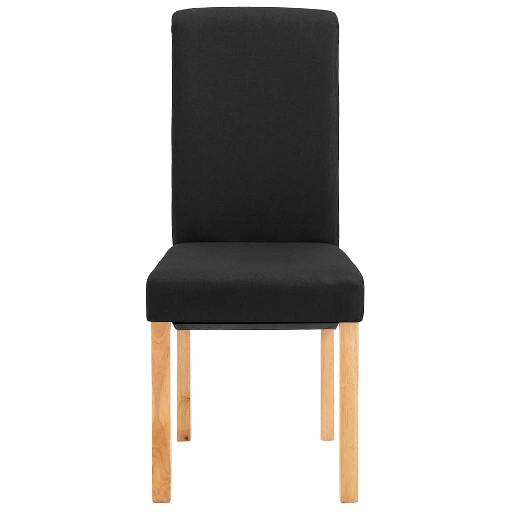 Dining Chairs 2 pcs Black Fabric