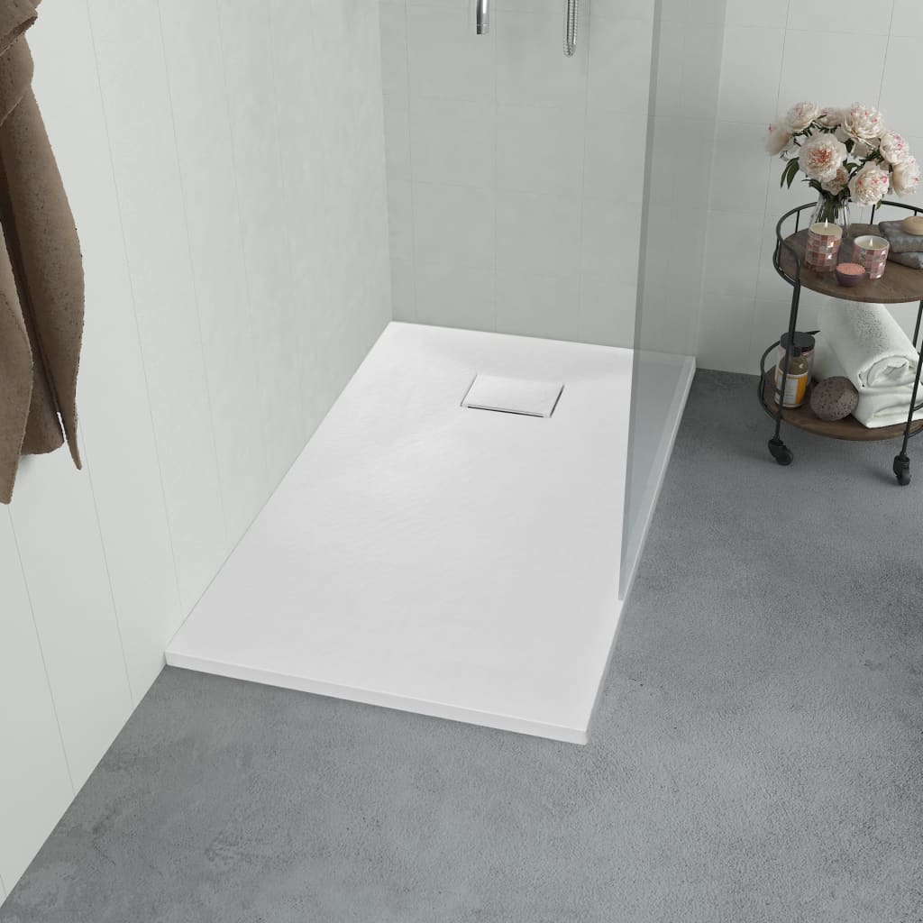 vidaXL Shower Base Tray SMC White 90x90 cm