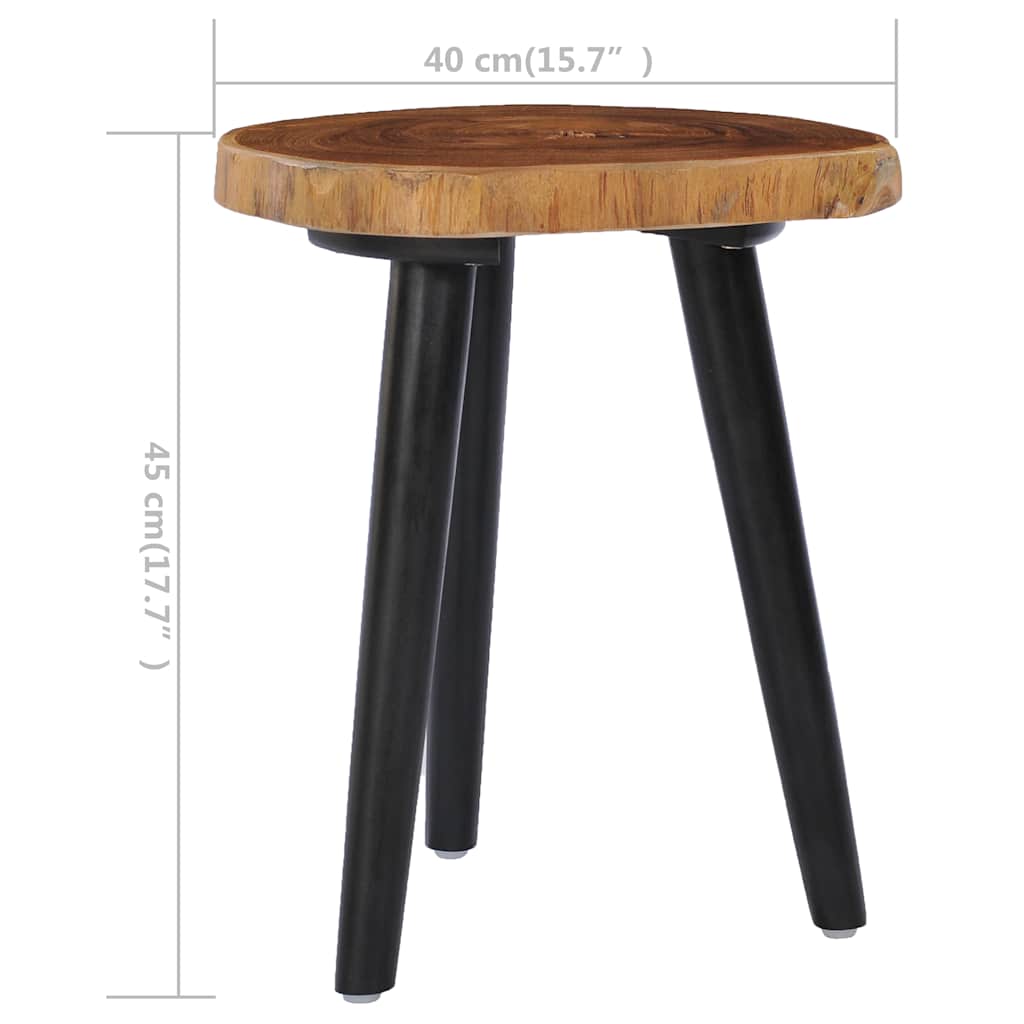 281650 vidaXL Coffee Table 40x45 cm Solid Teak