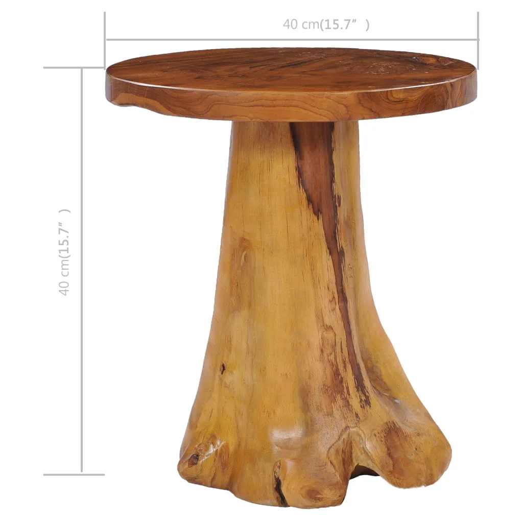281653 vidaXL Coffee Table 40x40 cm Solid Teak Wood