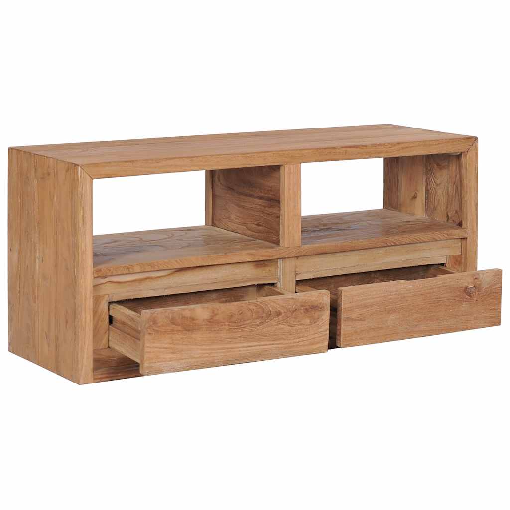 282848 vidaXL TV Cabinet 90x30x40 cm Solid Teak Wood