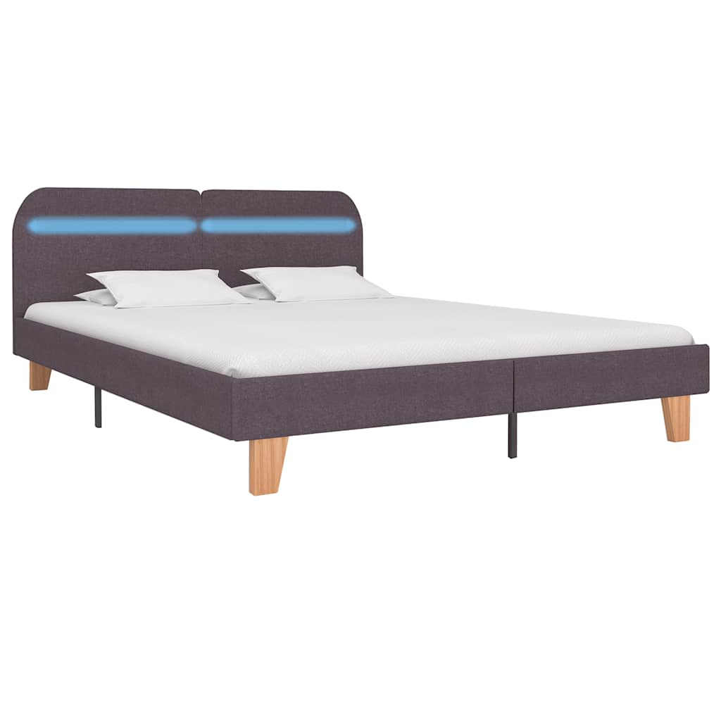 Bed Frame | Taupe | Iron | King | Adjustable Armrests | Bed Frame