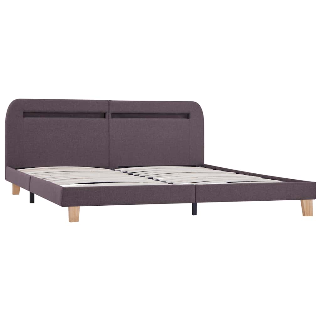 Bed Frame | Taupe | Iron | King | Adjustable Armrests | Bed Frame