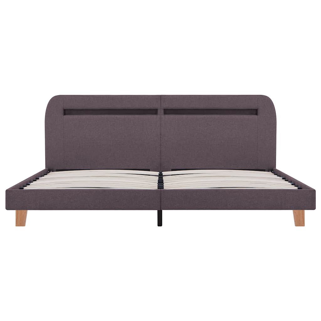 Bed Frame | Taupe | Iron | King | Adjustable Armrests | Bed Frame