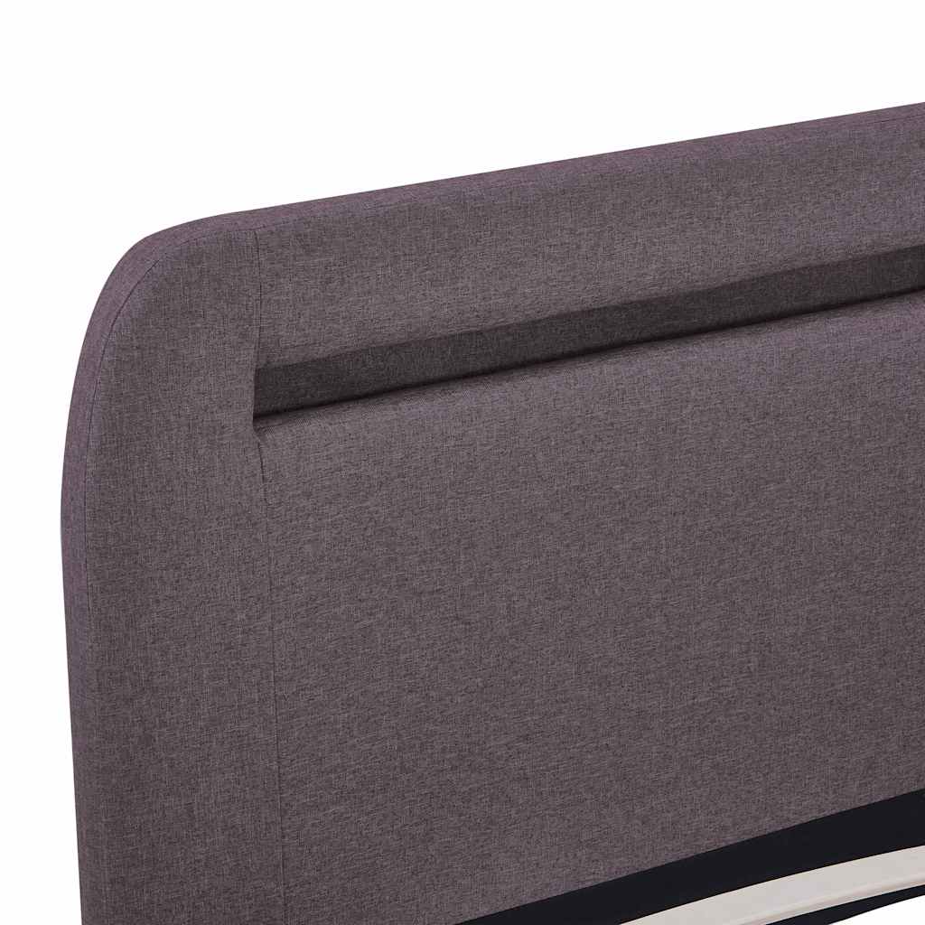 Bed Frame | Taupe | Iron | King | Adjustable Armrests | Bed Frame