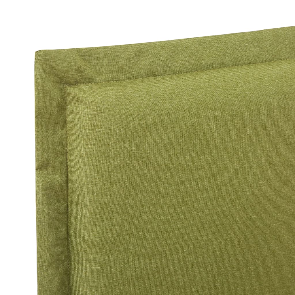 vidaXL Bed Frame Green Fabric 135x190 cm Double