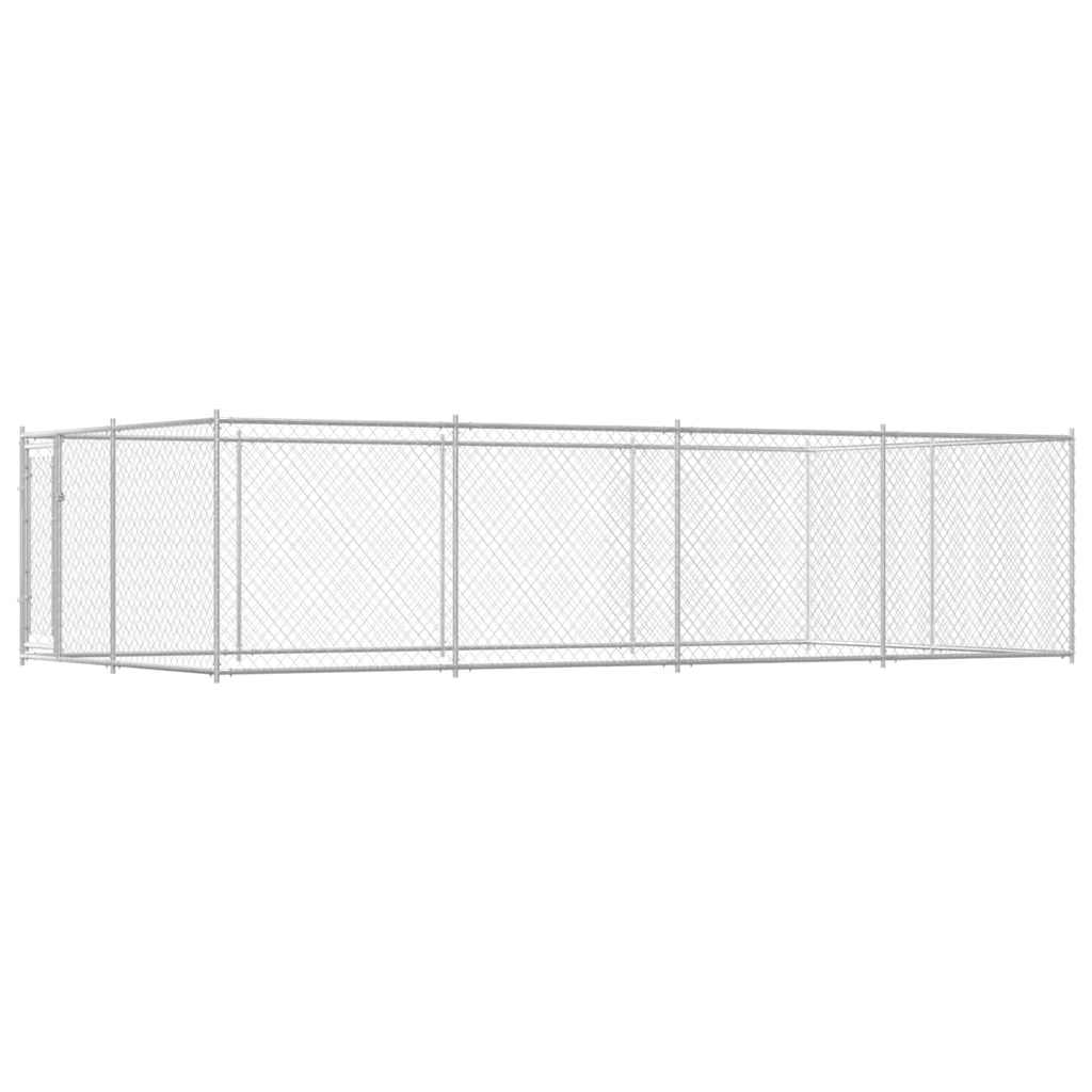 144938 vidaXL Outdoor Dog Kennel 7,6x3,8x1,9 m