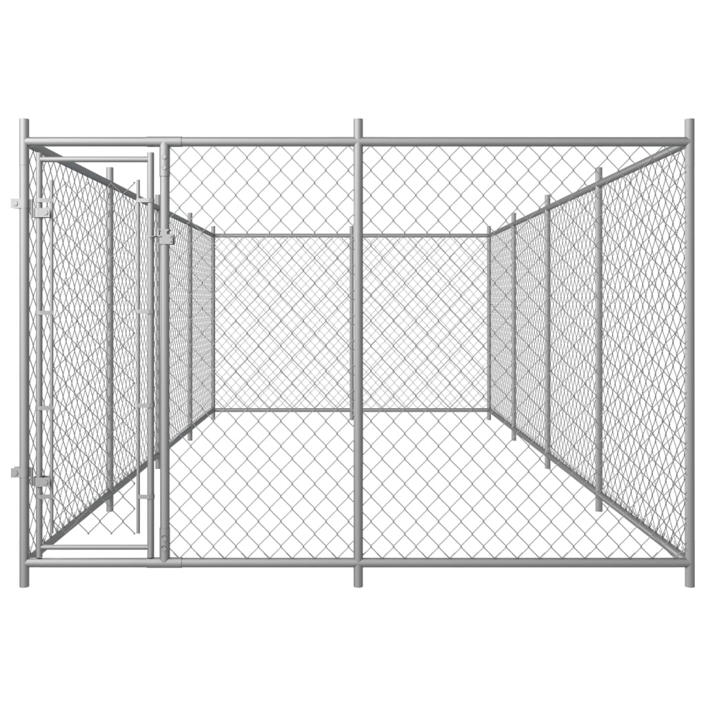 vidaXL Outdoor Dog Kennel 7.6x3.8x1.9 m