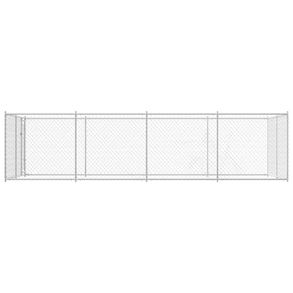 144938 vidaXL Outdoor Dog Kennel 7,6x3,8x1,9 m