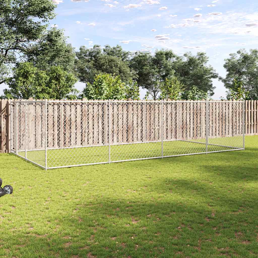 Outdoor Dog Kennel 7.6x3.8x1.9 m