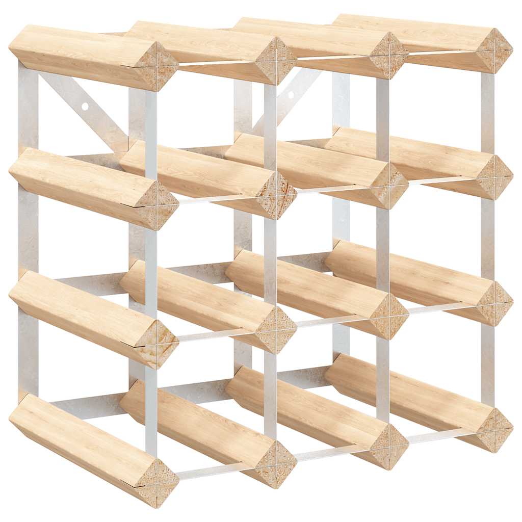 Wine Rack for 12 Bottles Solid Pinewood