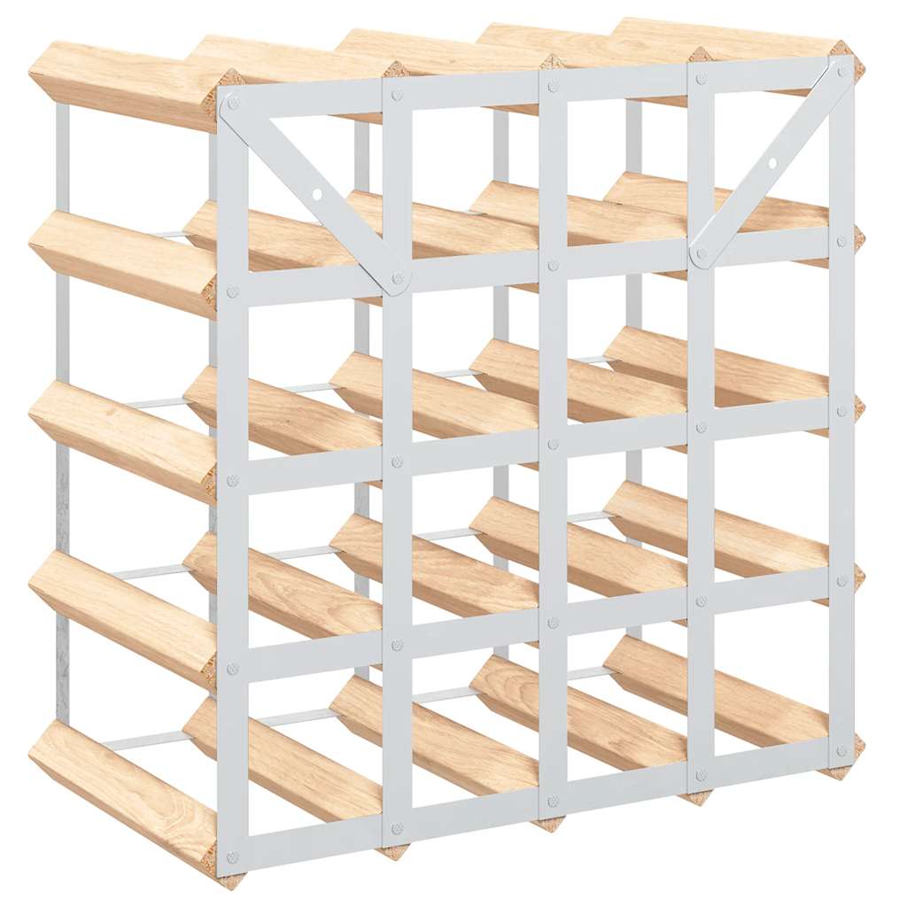 Wine Rack for 20 Bottles Solid Pinewood