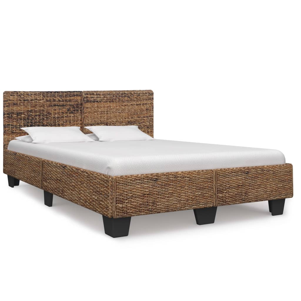 vidaXL Bed Frame without Mattress Natural Rattan 160x200 cm