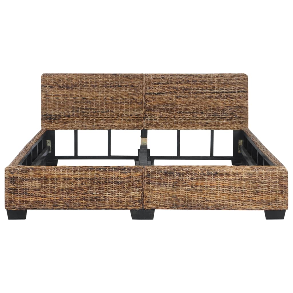 vidaXL Bed Frame without Mattress Natural Rattan 160x200 cm