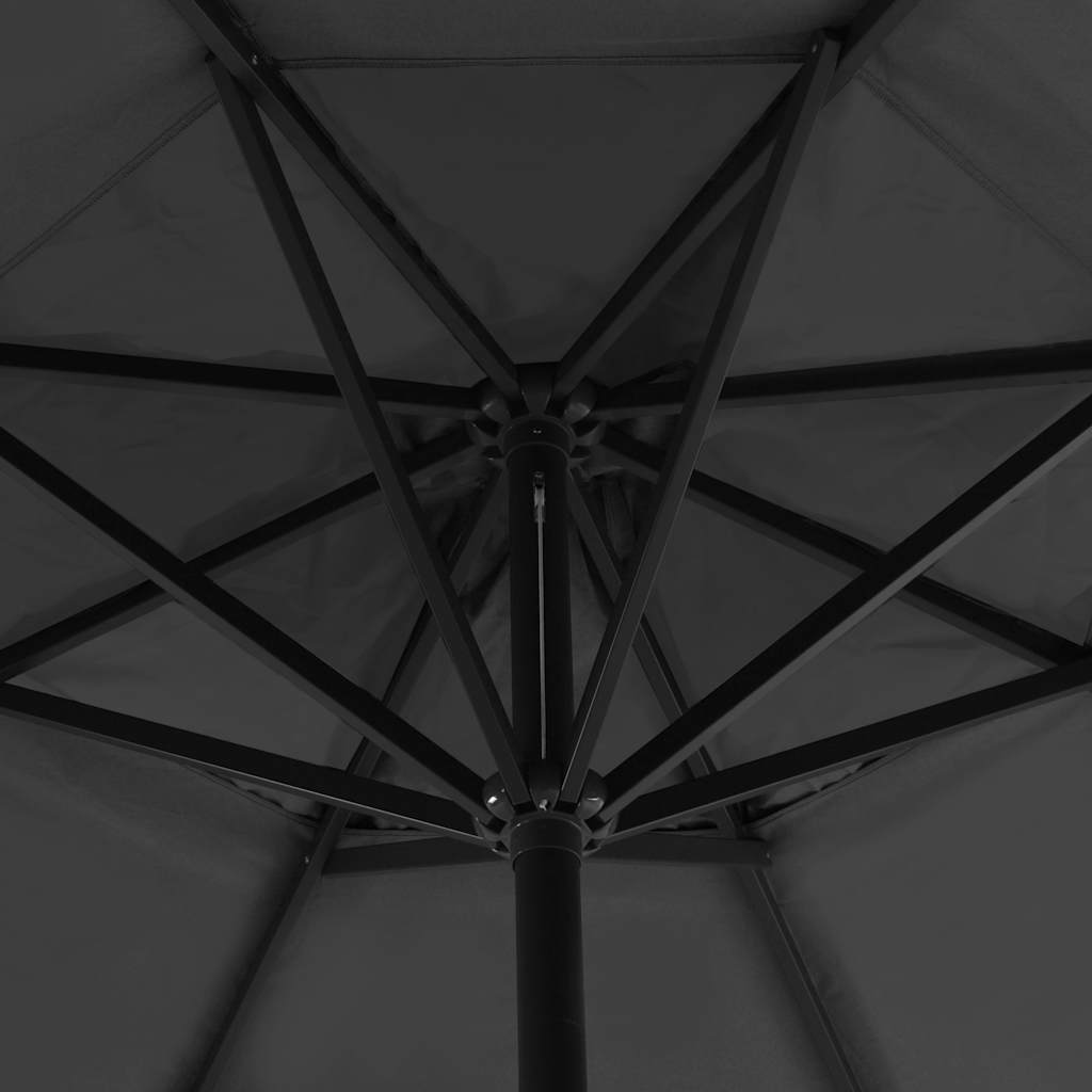 Garden Parasol with Portable Base Anthracite