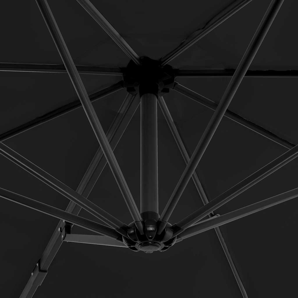 Garden Parasol with Portable Base Anthracite
